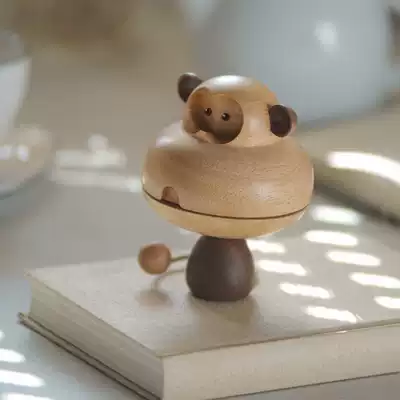 Original Zodiac Music Box Music Box monkey ornaments solid wood girls light luxury birthday gifts lettering Net red gifts