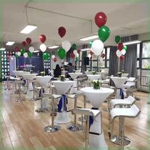Exhibition table bar table round lifting small round table cocktail table high bar negotiation round table bar chair combination