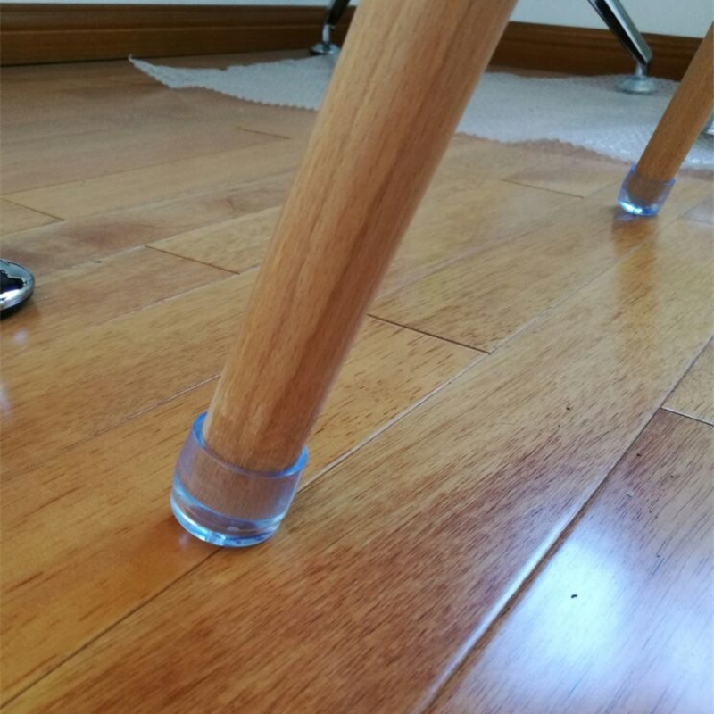 Transparent table and chair foot cover furniture thick wear-resistant non-slip mute solid wood floor protection pad chair stool table foot pad
