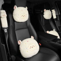 Car headrest neck guard against pillows a pair of in-car seat neck pillows on-board waist leaning pillow head Cartoon cute supplies