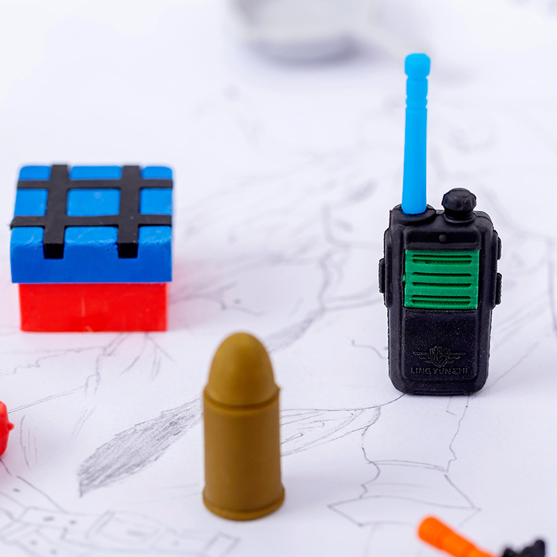 Eat chicken rubber erase to survive like a full set of peel erasers and elite stereo with airdrop M416 flat pan AWM military disassembly assembled student male toy children csgo modeling 98k