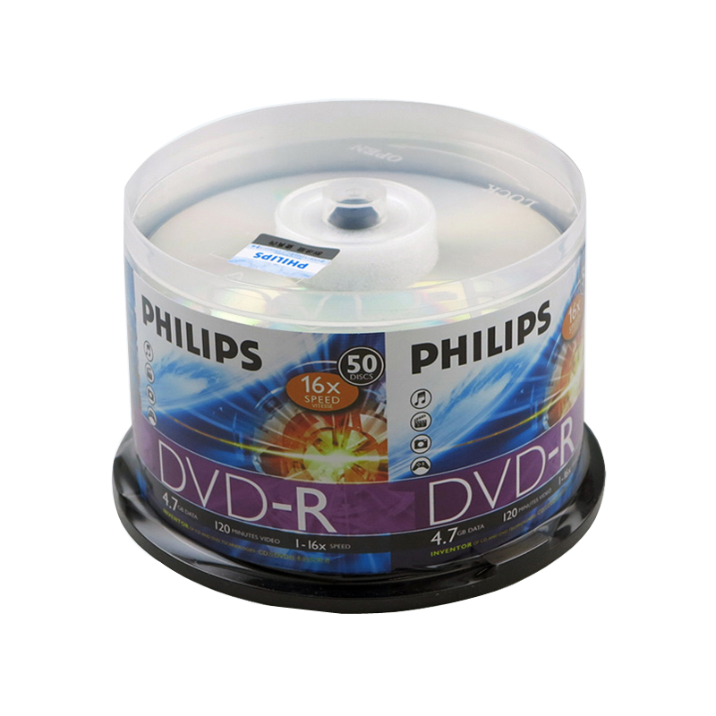 Philips CD 4 7G DVD-R 16X DVD burning disc blank burn disc 50 sheet burning disc system CD DVD CD DVD blank empty light