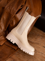 Martin pipe boots English wind 2021 autumn and winter new leather plus velvet thick sole boots explosive short boots children