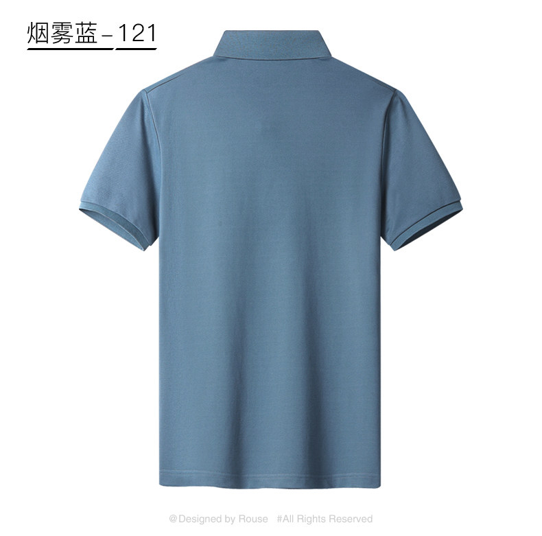 洛兹 桑蚕丝 短袖t恤男士polo衫冰爽 图11