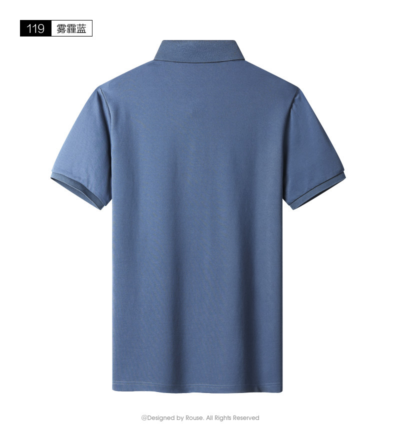 洛兹 桑蚕丝 短袖t恤男士polo衫冰爽 图9
