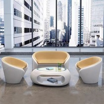 Painted sofa coffee table combination fashion creative leisure area reception small negotiation table and chairs company reception office sofa