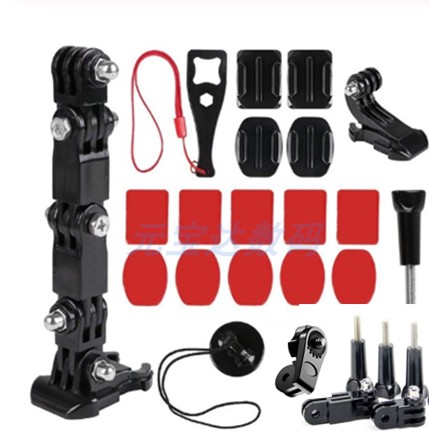 Motorcycle helmet chin base bracket suitable for insta360one R GoPro A8 Xiaotu riding accessories