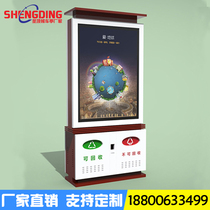 Factory direct sales outdoor stainless steel advertising dustbin galvanized sheet solar road famous brand light box strength manufacturers