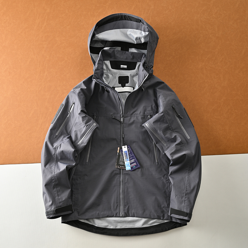 Bird Army Edition Hardshell Jacket Outdoor Men's High-End Tactical Windproof Waterproof Concealable Hood Jacket for Men