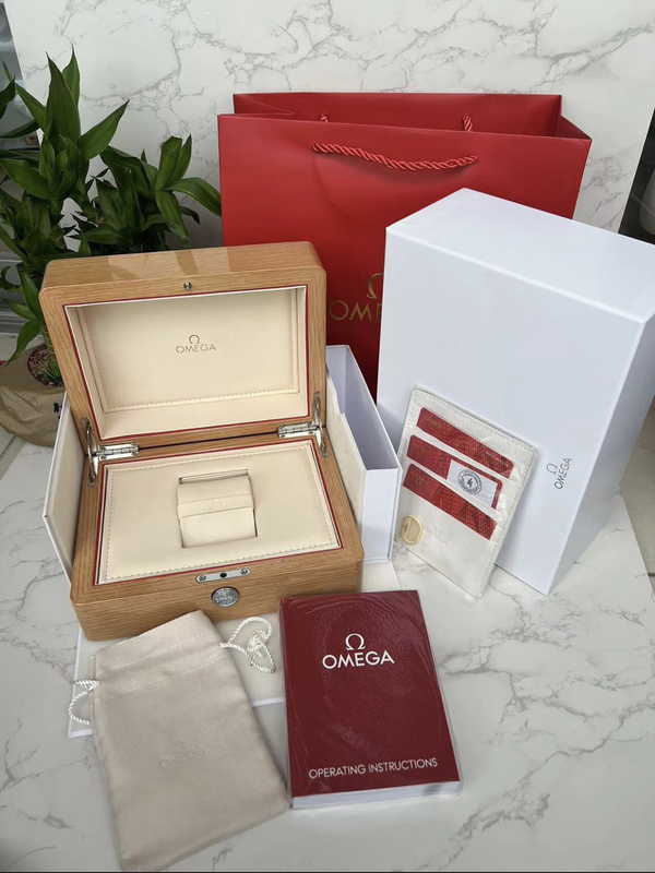 New Omega Watch Box Omega Seamaster 300 Constellation Pine Wood Storage Box Instruction Manual Handbag Complete Set New Omega Watch Box Omega Seamaster 300 Constellation Pine Wood Storage Box Instruction Manual Handbag Complete Set