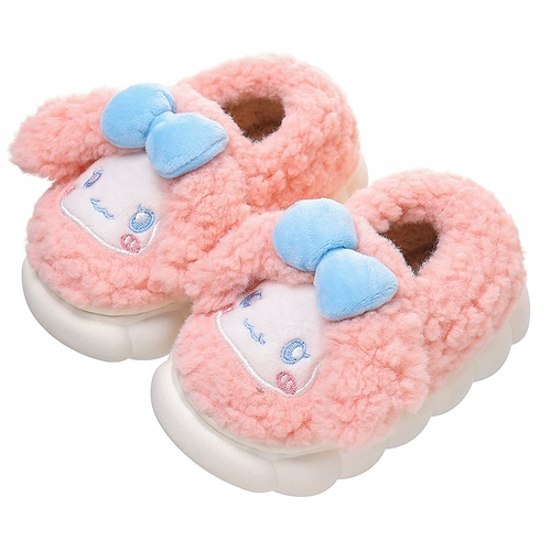 Демисезонная детская мультяшная удерживающая тепло обувь, детские тапочки