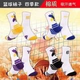 Баскетбольные тонкие летние дышащие носки, для бега, средней длины