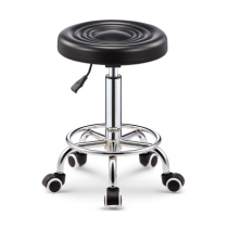 Beauty stool Beauty salon special pulley stool Barber shop hair nail hair cut hair lifting rotating round stool Small stool