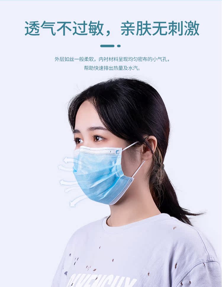 药监局备案 青年医生  医用一次性口罩 50只 图4