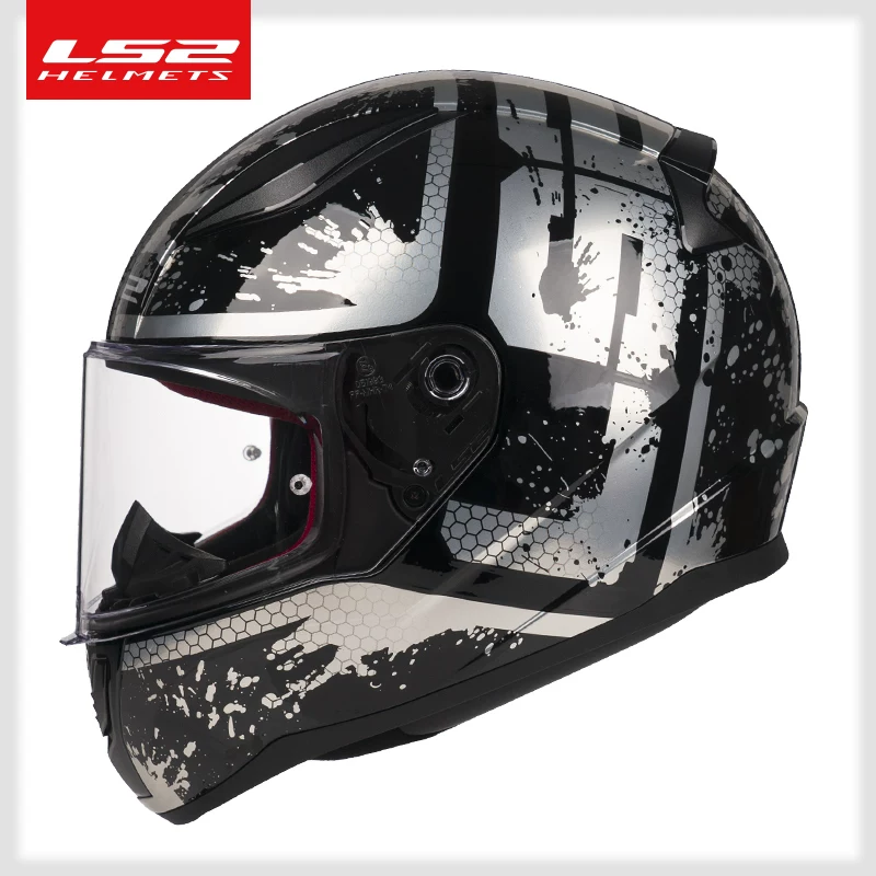 LS2 Half helmet, racing car, official flagship store, plus size