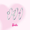 925 silver stacking rings, women's letter silver jewelry