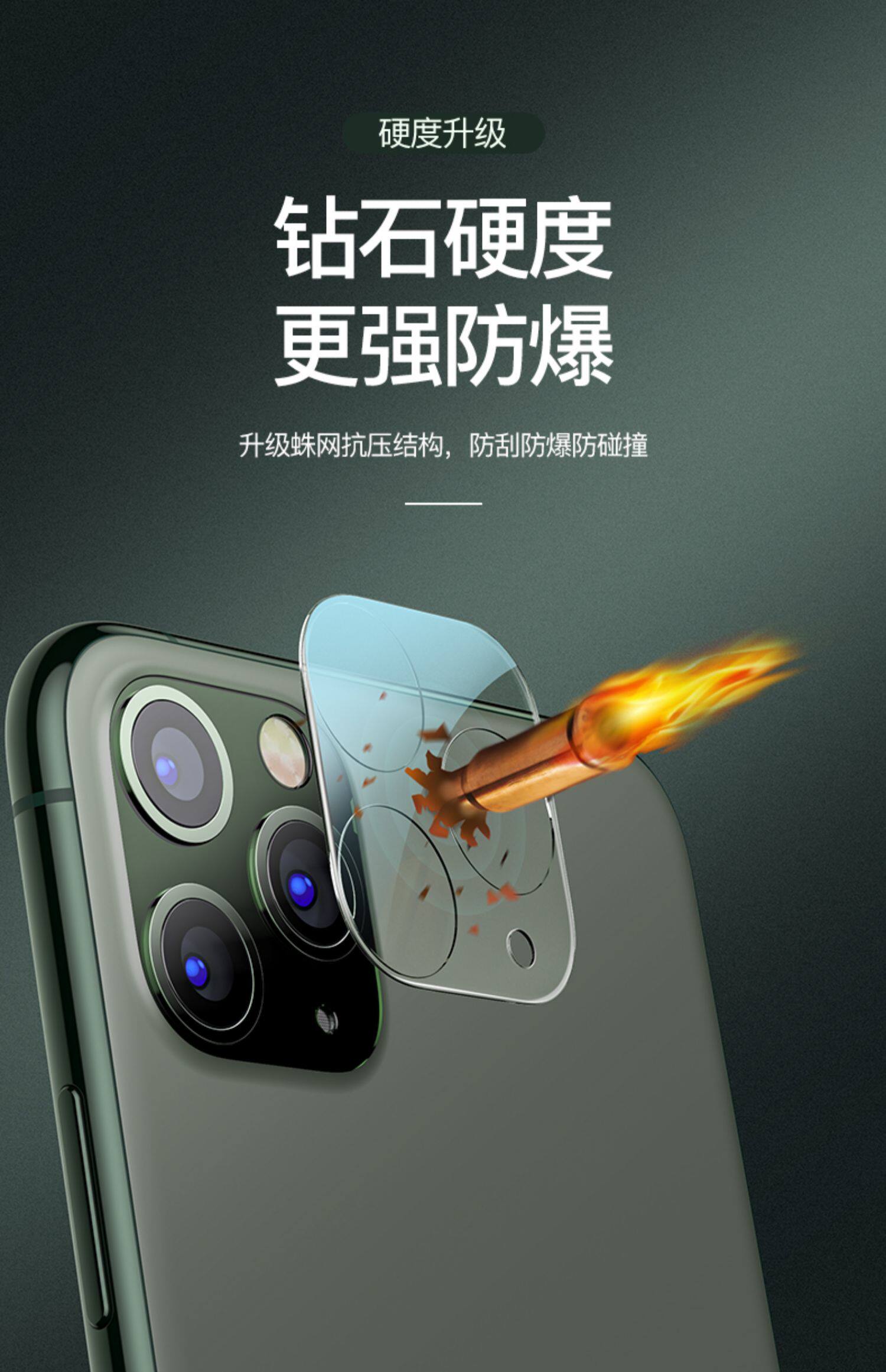 Телефон протектор объектива  iphone12镜头膜苹果12pro后摄像头膜12mini镜头保护贴全包边适用ip12后置相机圈玻璃贴全屏覆盖max十二超薄