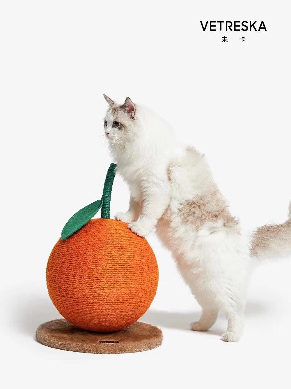 Pet Kitty Goods Unka Vetreska Orange-cat Climbing Grappling Board Cat Tree Cat Toy Small Cat Rack Grinding Claw