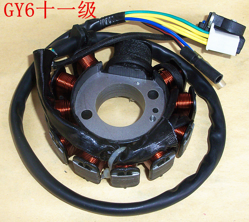 Gy6-125 Level 11 ACmotorcycle GY6-125   150 / QJ125-E Guangyang Ghost fire stator Magneto parts ignition electricity generation   coil
