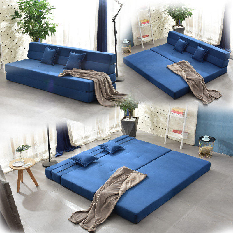 Sofa bed folds dual - use living room double - double - double - size 3 person 1 2 m 1 5 m 1 8 m multi - functional bed