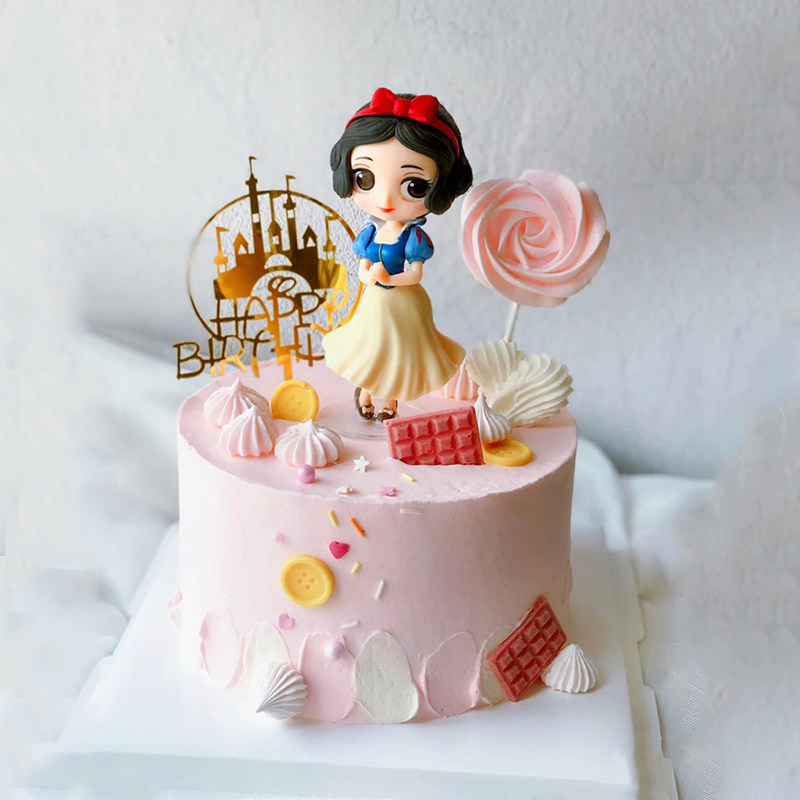 Cake Baking Decoration Princess Ornament New Cake Plug-in Cartoon Girl Birthday Dessert Table Dress Up Accessories