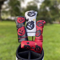 Devil Bomb Golf Club Cover Head Cover Protective Cover No. 135 Fairway Wood Chicken Leg Cover Putter Cover