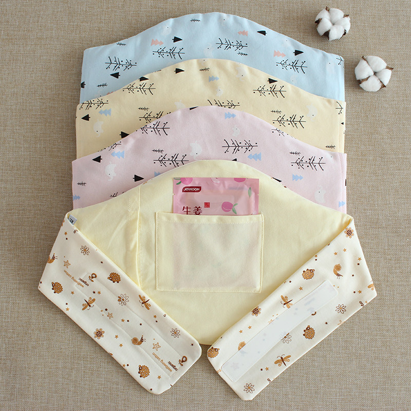 Adult pure cotton belly wrap female pregnant women confinement warm palace apron adult sleeping anti-cold belly button protection summer