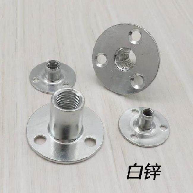 m8 iron plate nut 8mm climbing board sofa foot bed post set flange connector locking base fixed m12