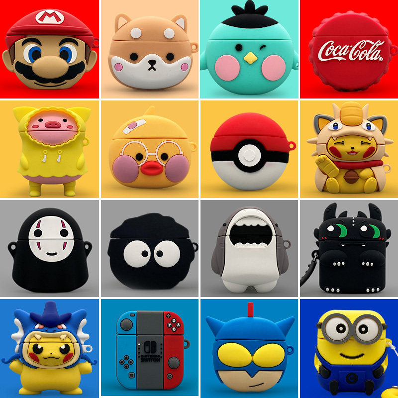 Wanderer lollipods headset silicone soft edifier wireless Bluetooth headphones lolipods plus protective sleeve charger box cartoon cute lol