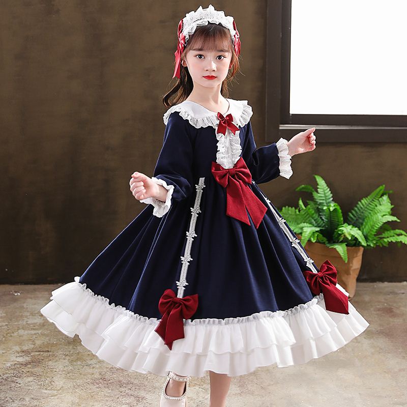 Fairy Skirt Super Fairy princess Child Leulia Tower Skirt Girl Winter Skirt Early Autumn Princess Dresses Roleta Ocean Dress