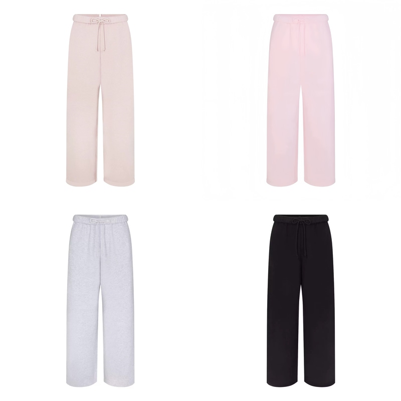 Skims Kardashian 26 Spring/Summer New Colors Thin Versatile Cotton Elastic Waist Drawstring Casual Straight-Leg Sweatpants