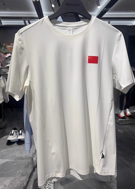 Anta Short-Sleeved Championship Flag Style Men's Summer Ice Skin 3Rd Generation Round Neck Quick-Drying Sports T-Shirt 152530104