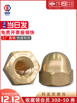 Copper cover type hexagonal nut lid shaped screw cap head nut cap round head screw cap cover M3M4M5M6M8M10M20