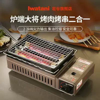 Rock Valley gas barbecue stove Household portable outdoor picnic barbecue skewer stove Gas stove outdoor cassette stove