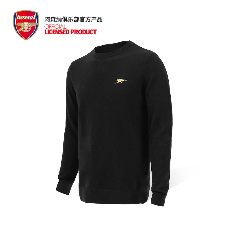 Arsenal Arsenal ASennu flagship store winter new black warm sheep sweatshirt with underhand jersey