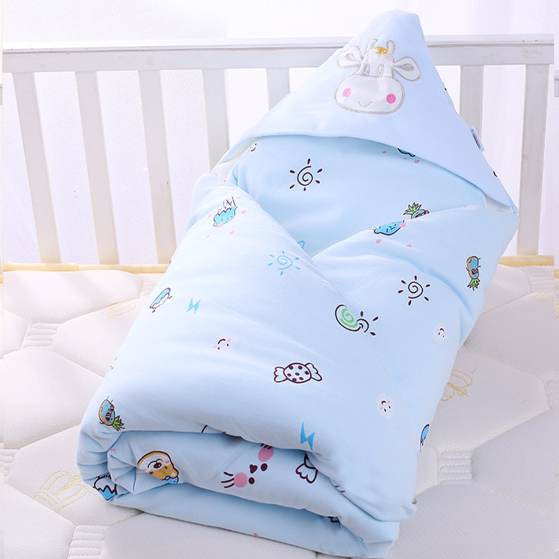 Wrapped baby newborn spring, autumn and winter thickened newborn hug quilt cotton quilt four seasons general delivery room baby wrap