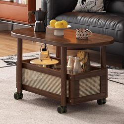 Sofa Side Table Removable Coffee Table Trolley Living Room Bed Small Table Computer Desk Bedroom Bedside Table Antique Table Storage Rack Living Room For Home Sofa Balcony Dining Table Creative Small Side Table