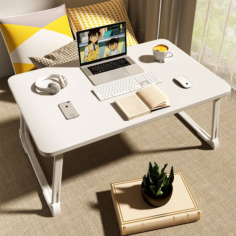 Small bed table Bay window folding table Student bedside dormitory desk Laptop stand desk Lazy bedroom Sitting ins wind learning Removable small table board Laptop table Large