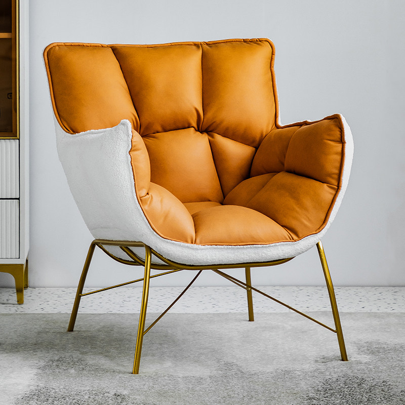 Nordic Sloth Sofa Casual Room Backrest Chair Small Family Light Extravagant Living-room Bedroom Balcony Single Sofa Chair