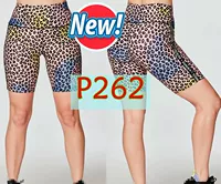P262 розовые синие леопардовые шорты