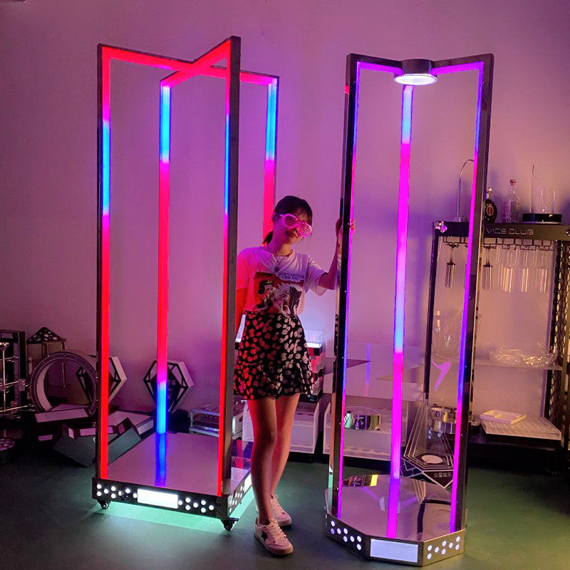 Bar KTV Movable Laser Point Stage Seven Colorful Luminous Dancing Stick Night led customized interactive atmosphere props