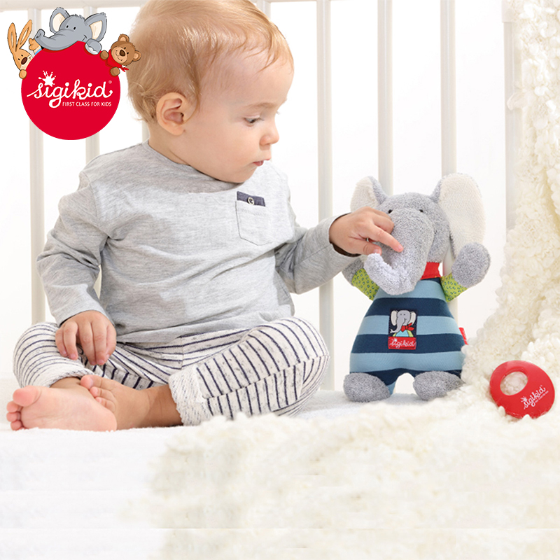 German sigikid baby music dolls baby children calm plush toy eight tone box sleep accompanying sleep