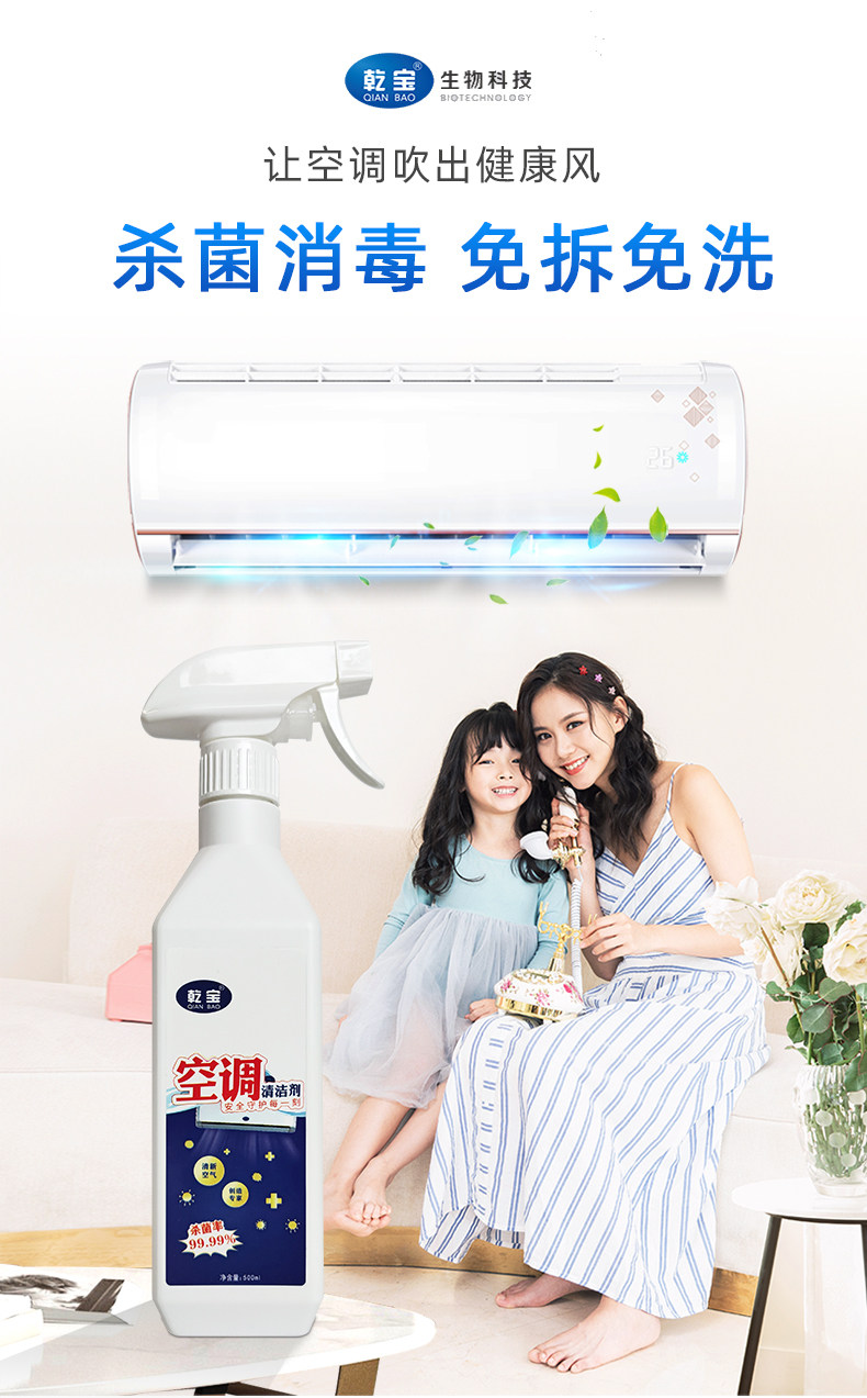 乾宝  家用空调杀菌清洁剂 图1