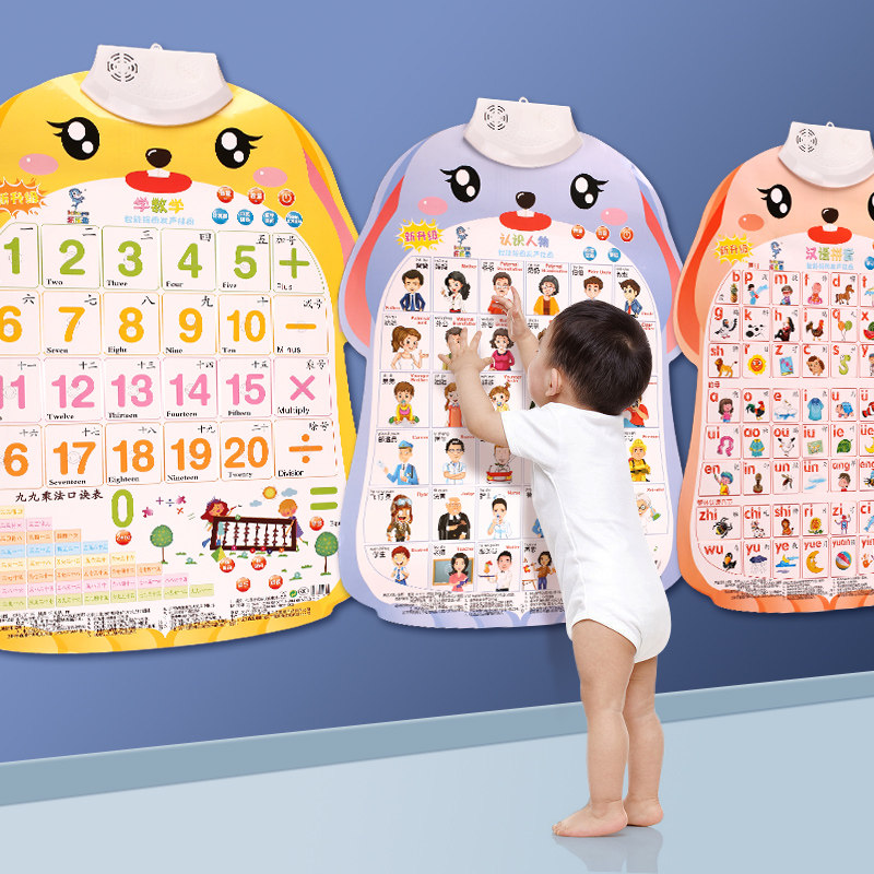 Baby sound chart toddler enlightenment baby child vocal teaching early literacy pinyin learning artificial alphabet wall sticker