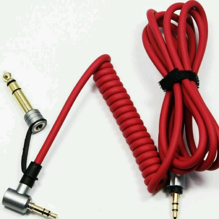 Suitable for Beatspro Headphones 3.5 to 6.5 Audio Cable Mixer Mixr Recording Dna Detox Spring Cable