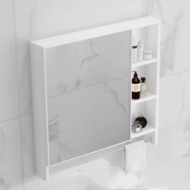 Space aluminum wall-mounted bathroom mirror cabinet bathroom cabinet combination bathroom storage box mirror storage box separate mirror box