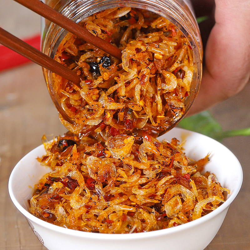 Royal shrimp sauce Seafood bibimbap sauce Rice sauce Shrimp sauce Spicy shrimp sauce Hunan specialty food shrimp sauce