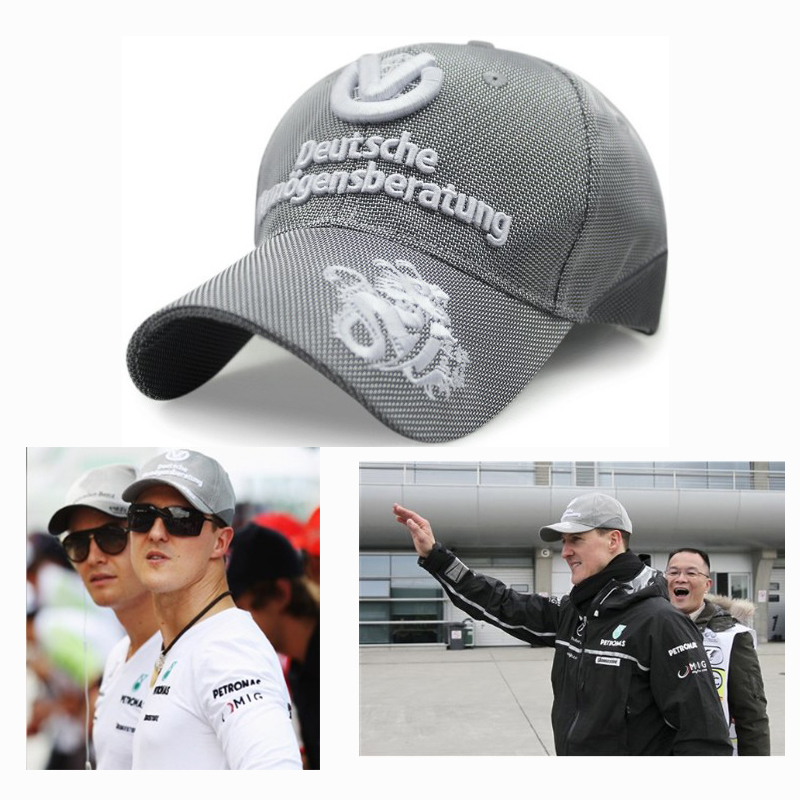 (Car King Classic) F1 Racing Cap Car Logo Hat Off-Road Bike Fan Moto Baseball Sun Duck Tongue