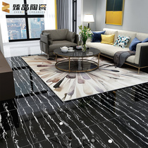 Modern simple fully glazed sill stone kick foot line wave wire tile tile 800x800 living room floor tile