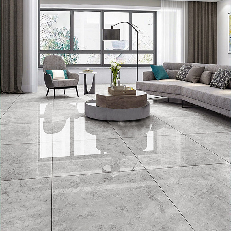 2021 new gray continuous grain all-body marble tile floor tile 800x800 living room bedroom thickened floor tile